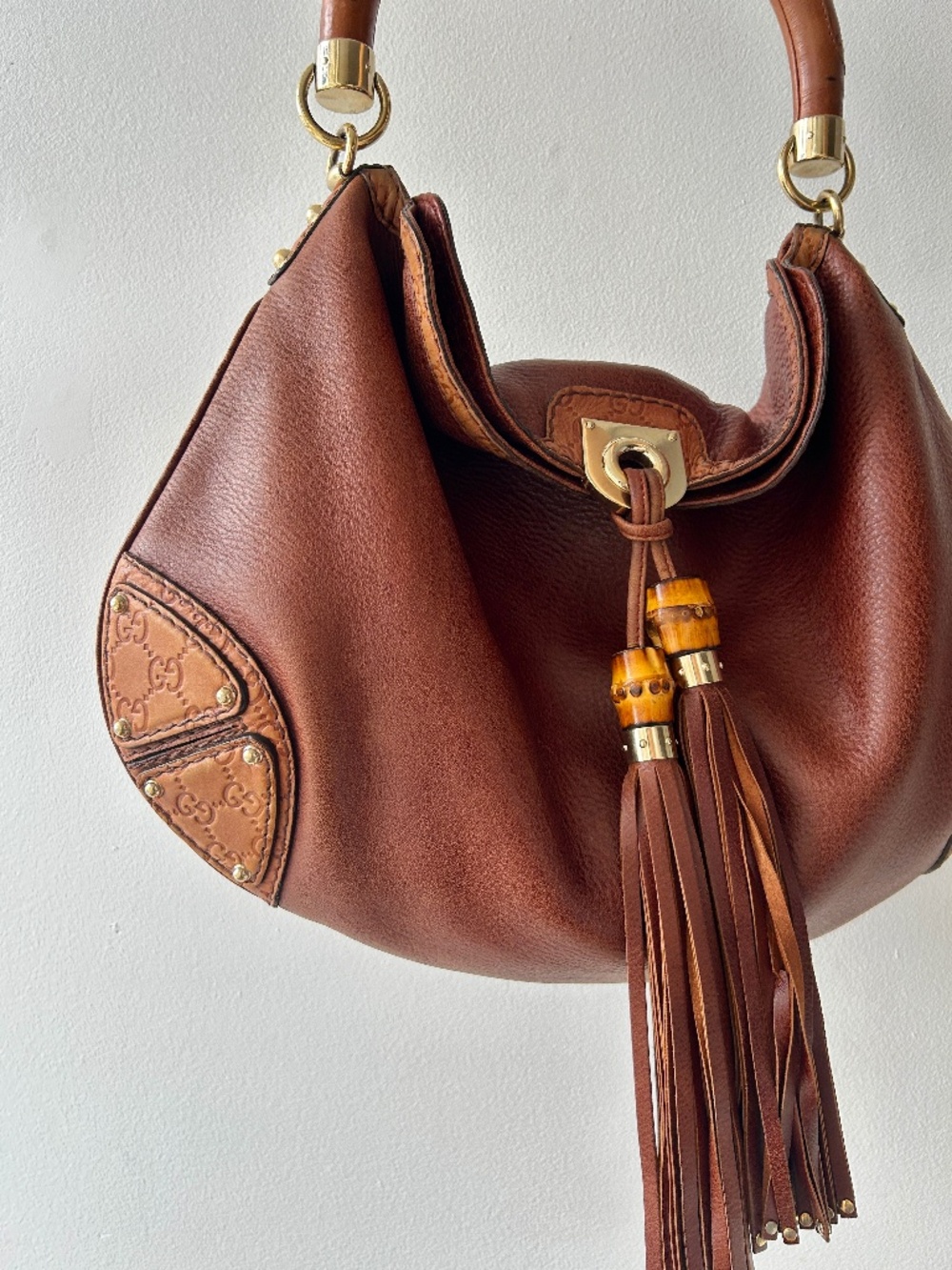 Gucci Indy brown bag *AUTHENTICATED* - Picture 4 of 12